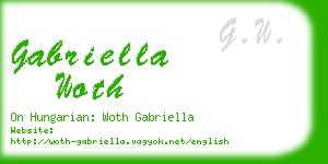 gabriella woth business card